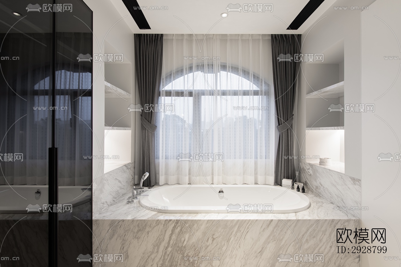 现代平层效果图下载（渲染图5）