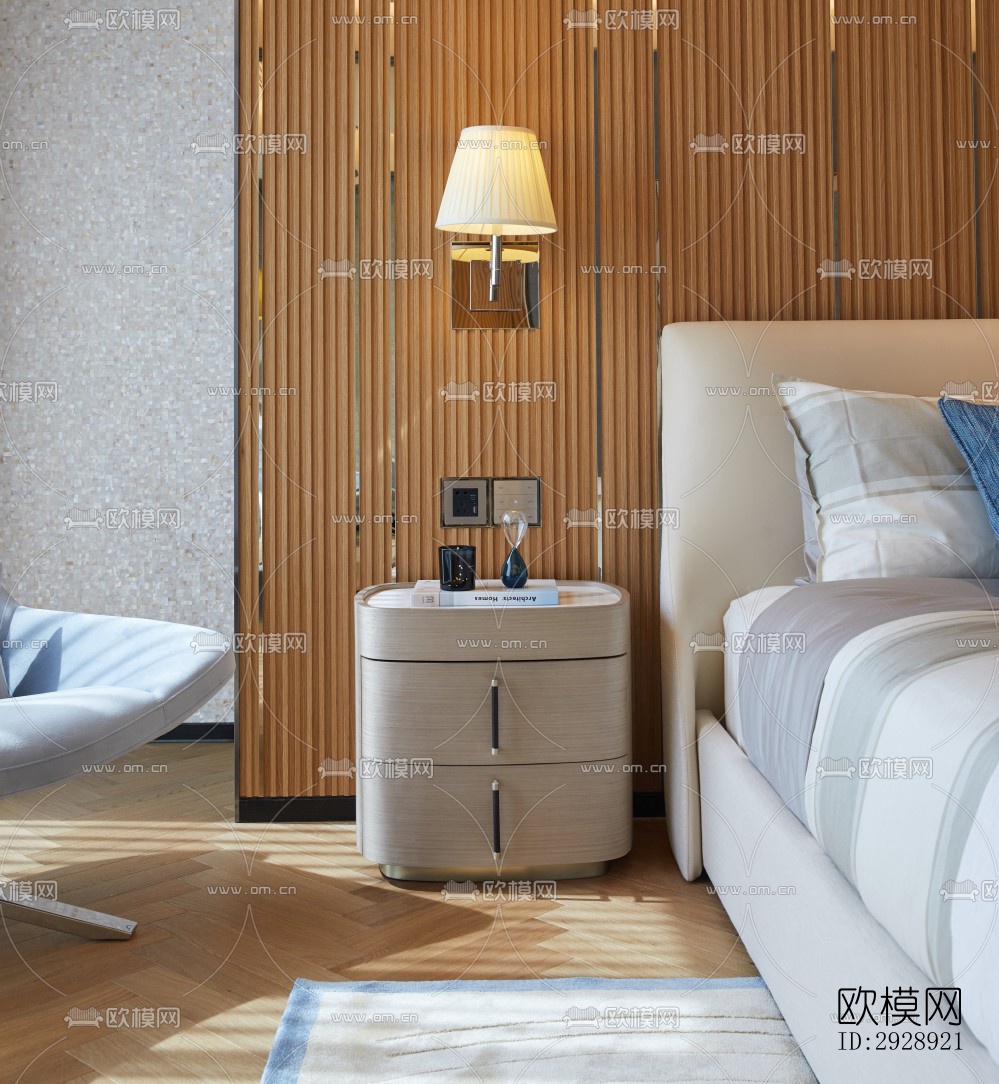 现代平层效果图下载（渲染图9）