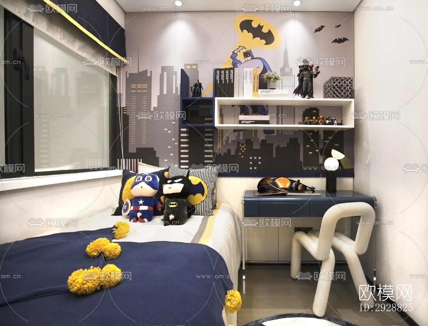 现代平层效果图下载（渲染图7）