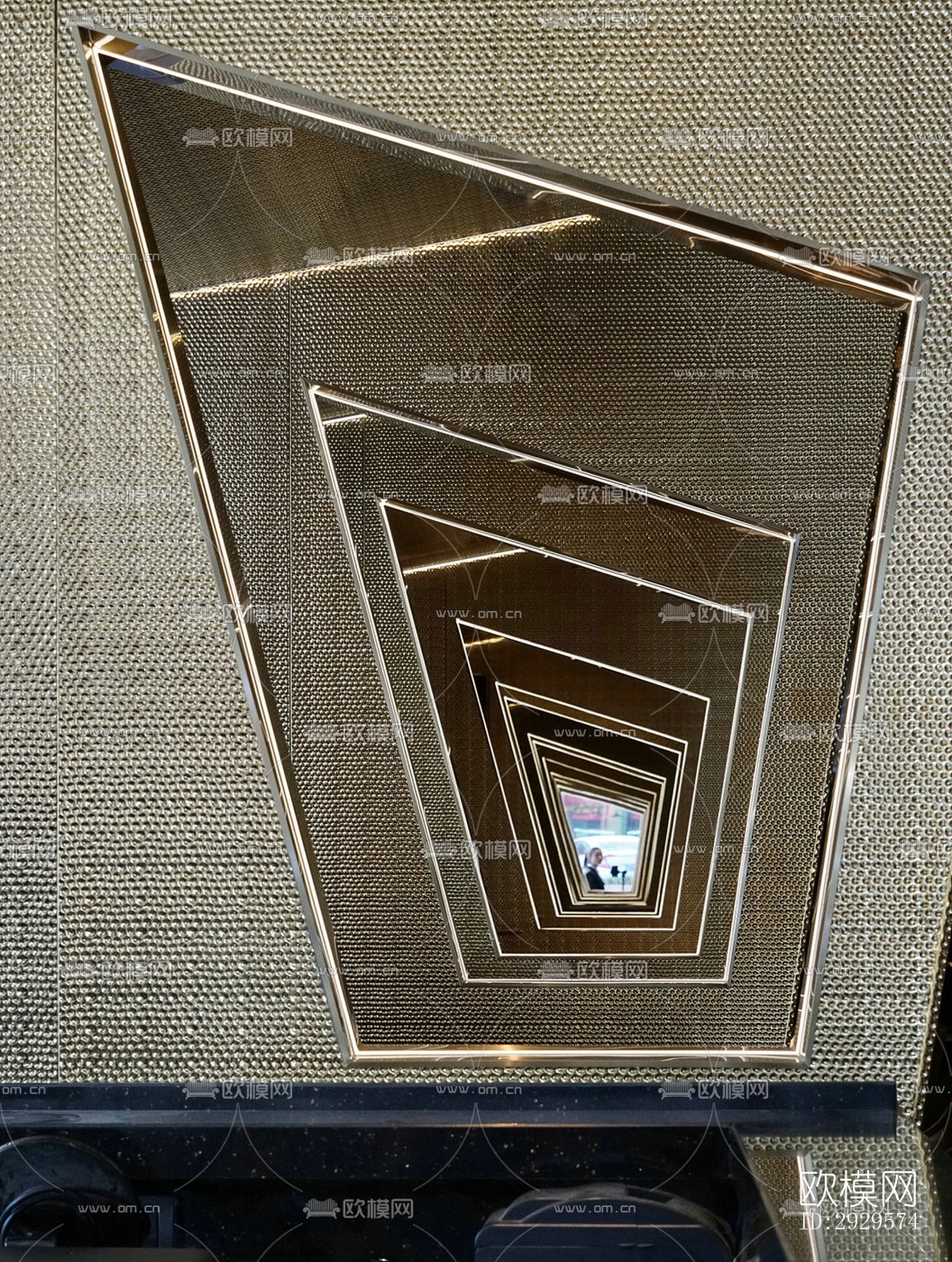 高级灰西餐厅效果图下载（渲染图7）