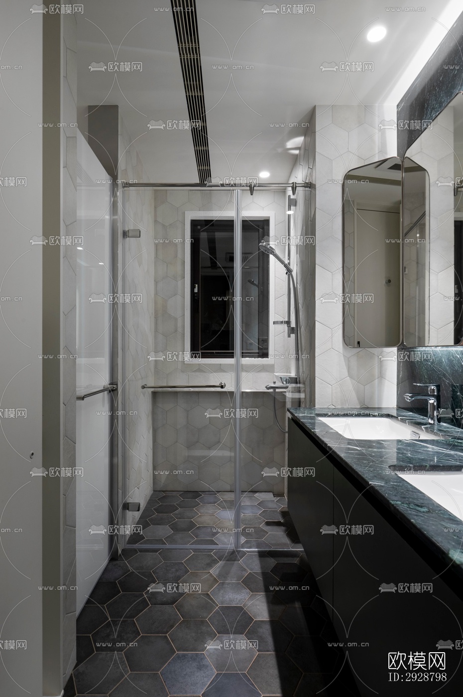 现代平层效果图下载（渲染图5）