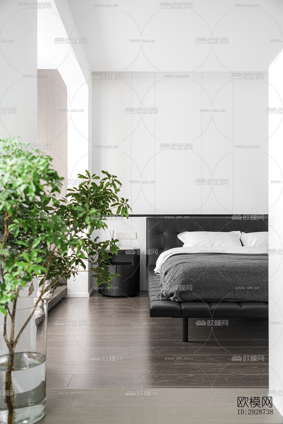 现代平层效果图下载（渲染图5）