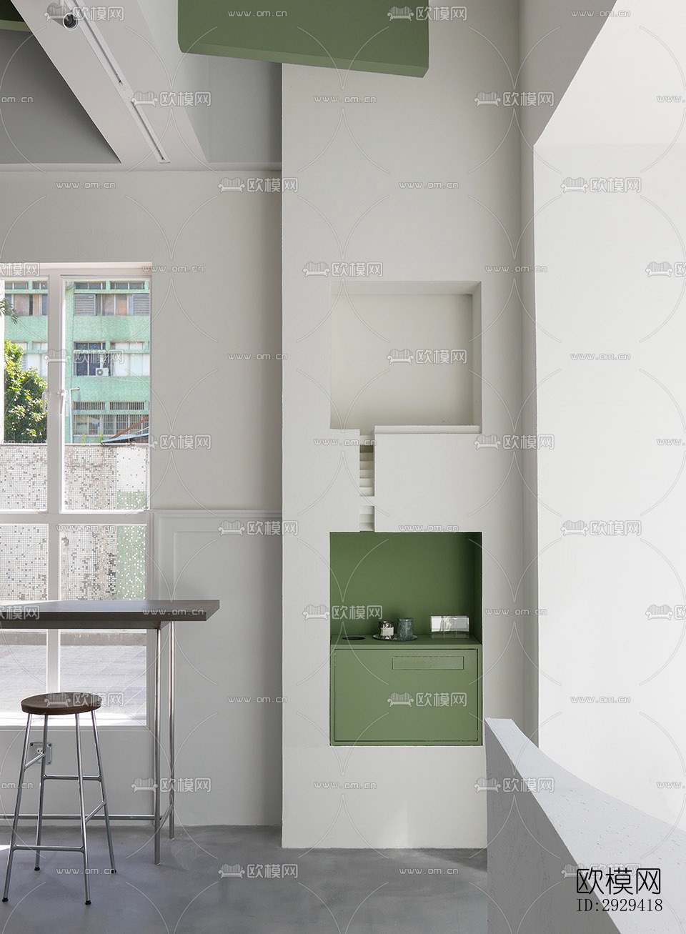 现代咖啡奶茶效果图下载（渲染图7）