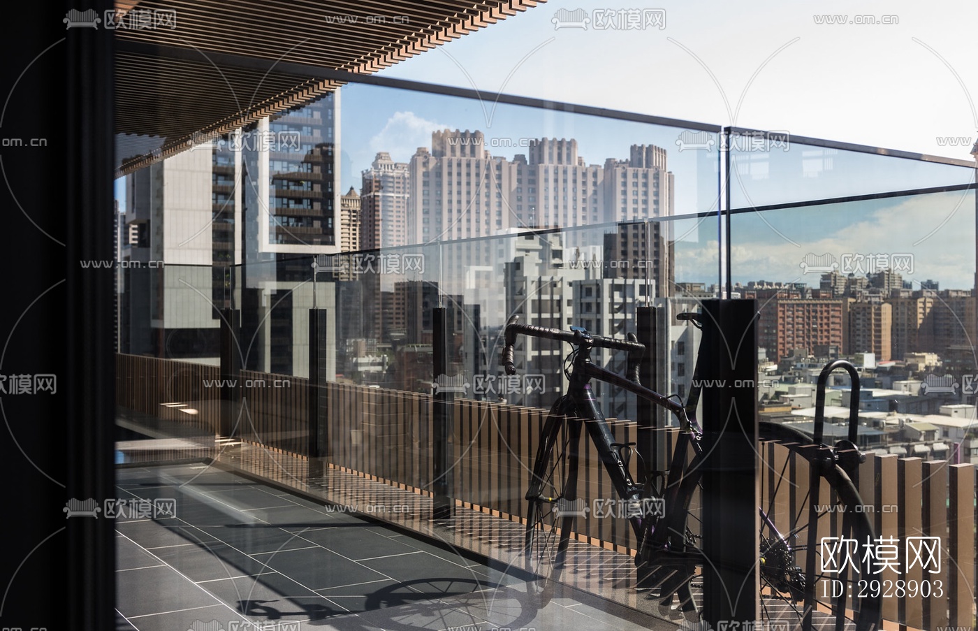 现代平层效果图下载（渲染图3）