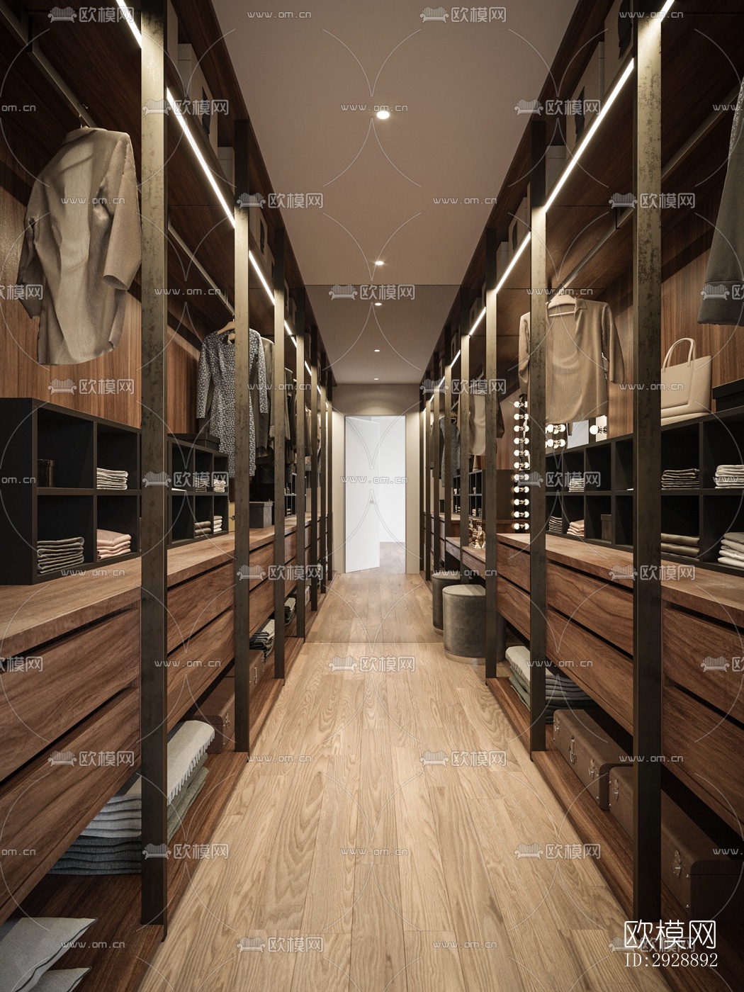 现代平层效果图下载（渲染图4）