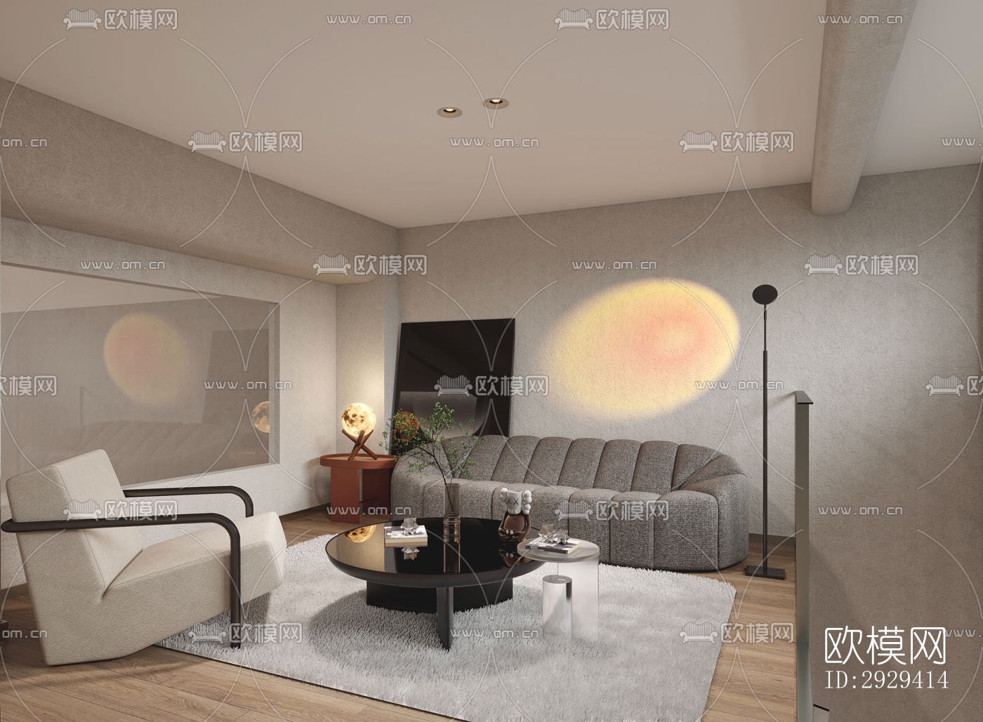 现代咖啡奶茶效果图下载（渲染图1）