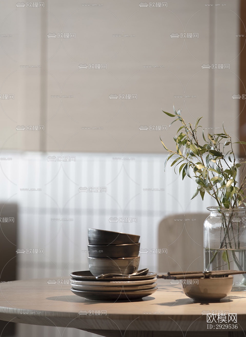 北欧西餐厅效果图下载（渲染图13）