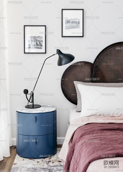 现代平层效果图下载（渲染图5）