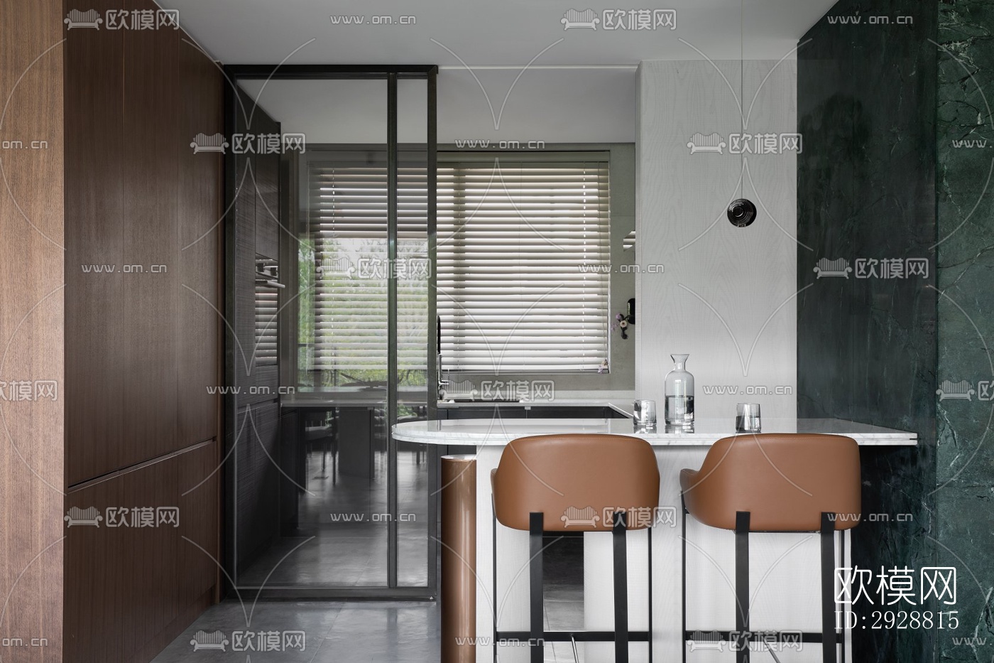 现代平层效果图下载（渲染图2）