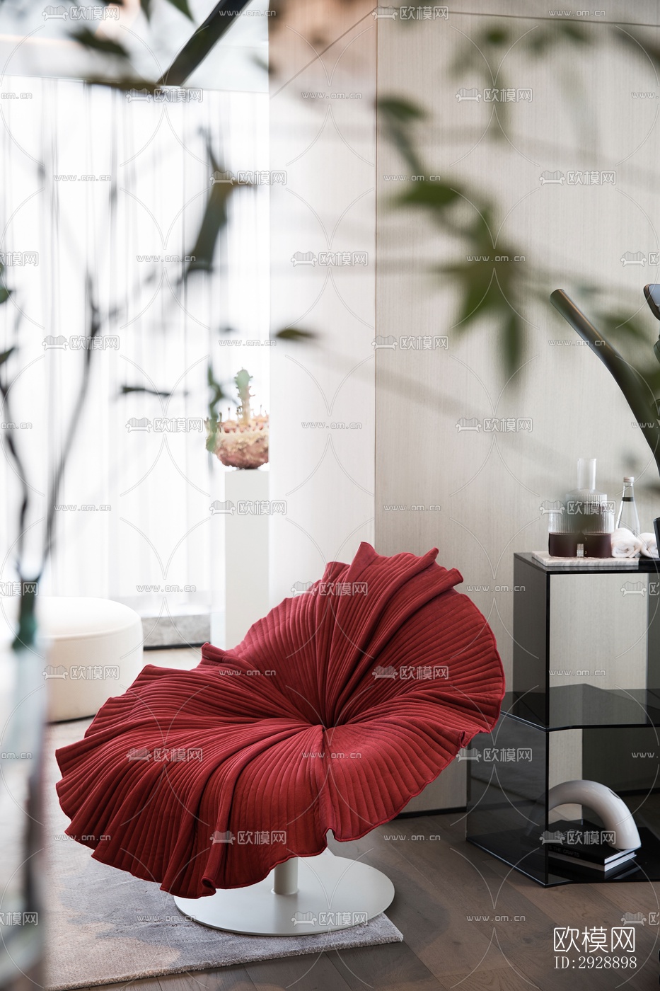 现代平层效果图下载（渲染图4）