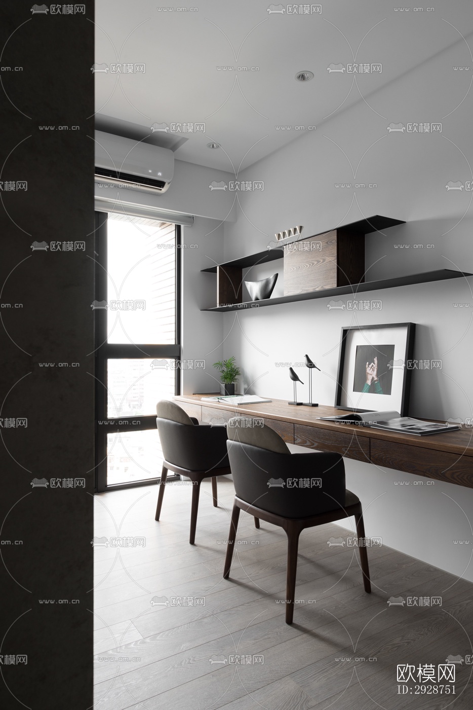 现代平层效果图下载（渲染图2）