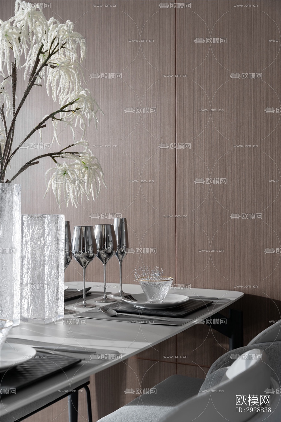 现代平层效果图下载（渲染图18）