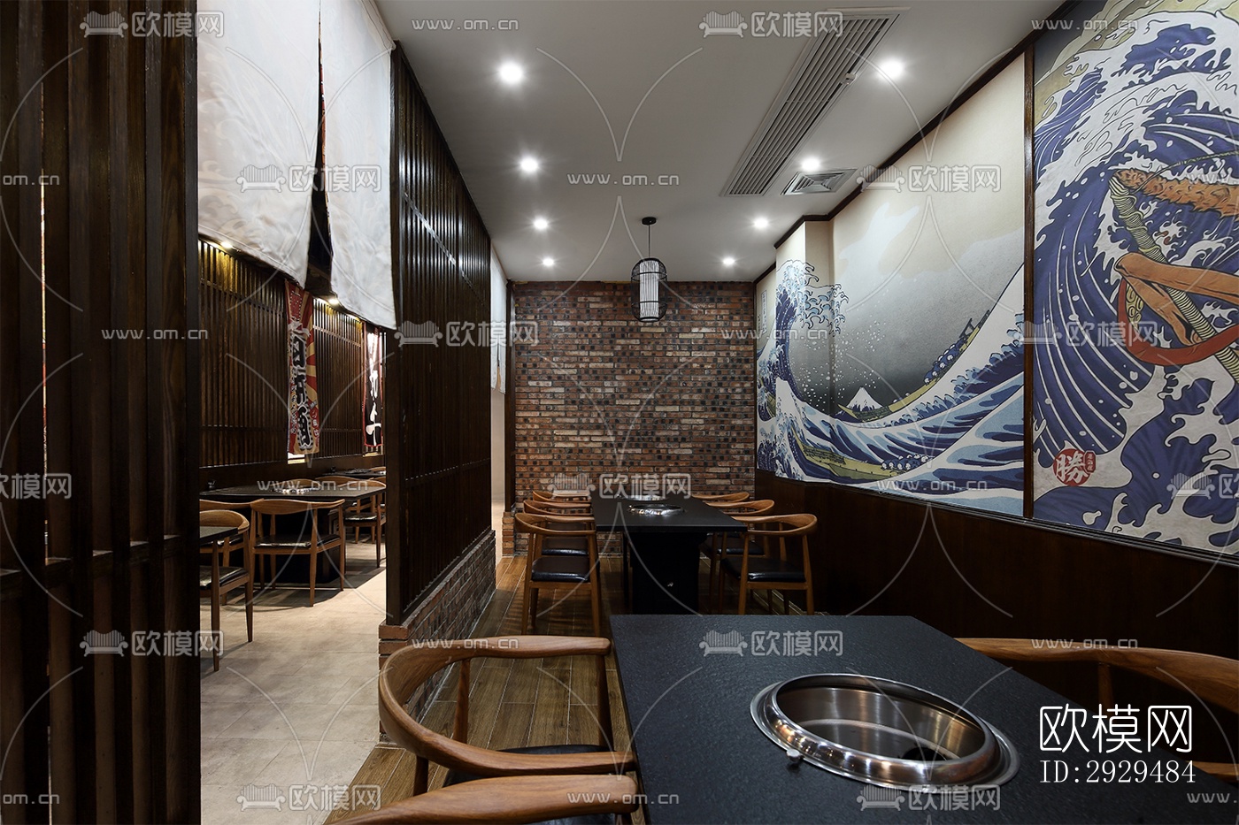 日式火锅烤肉效果图下载（渲染图7）