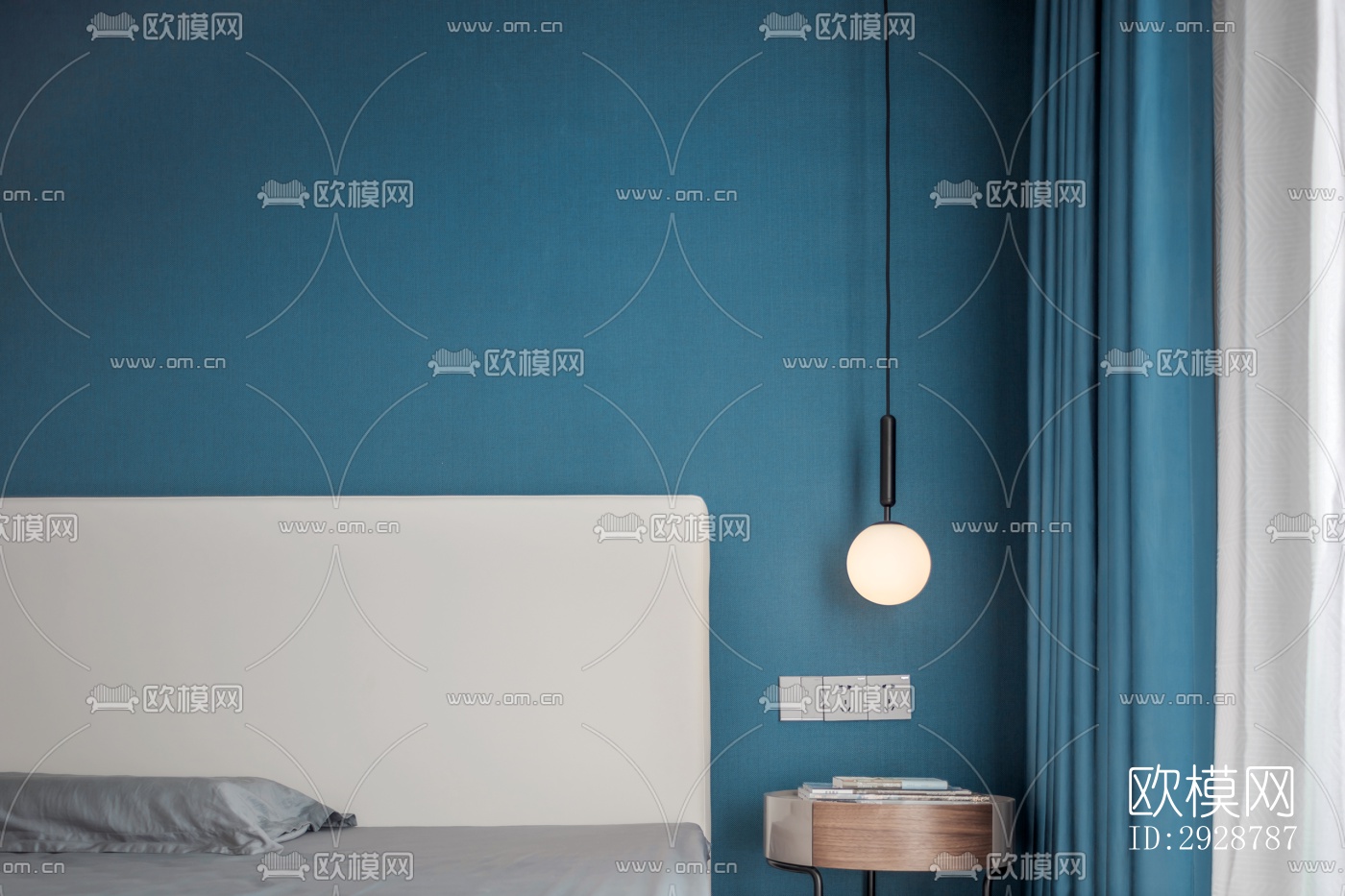 现代平层效果图下载（渲染图1）