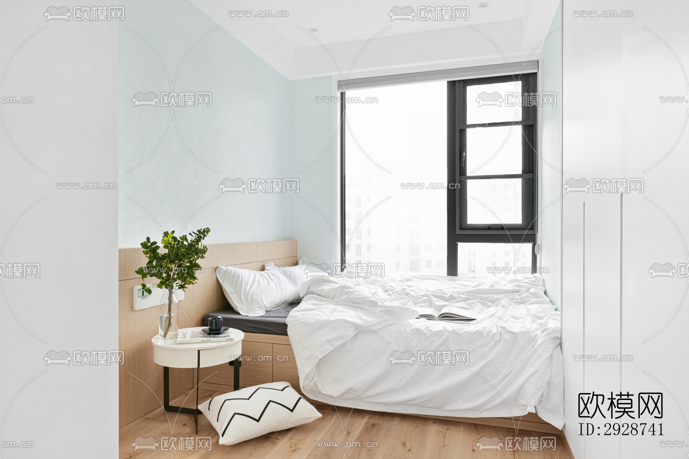 现代平层效果图下载（渲染图8）