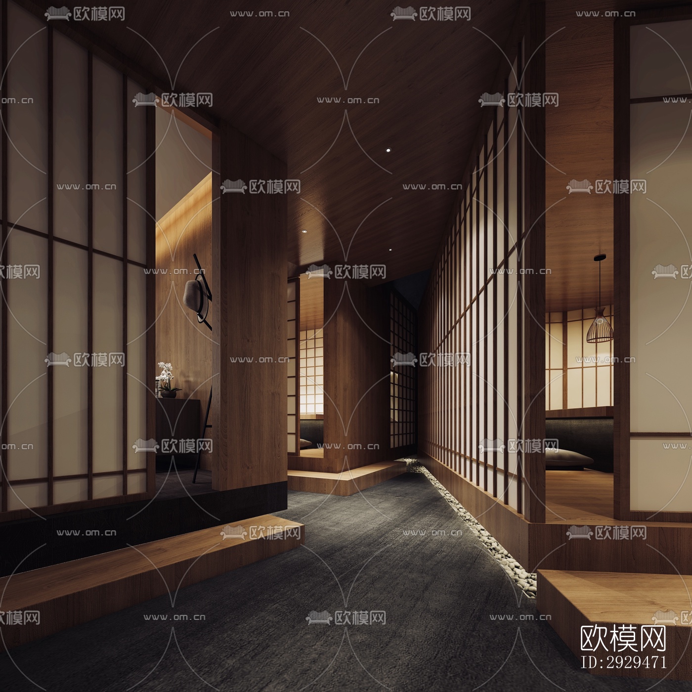 日式日韩料理效果图下载（渲染图9）