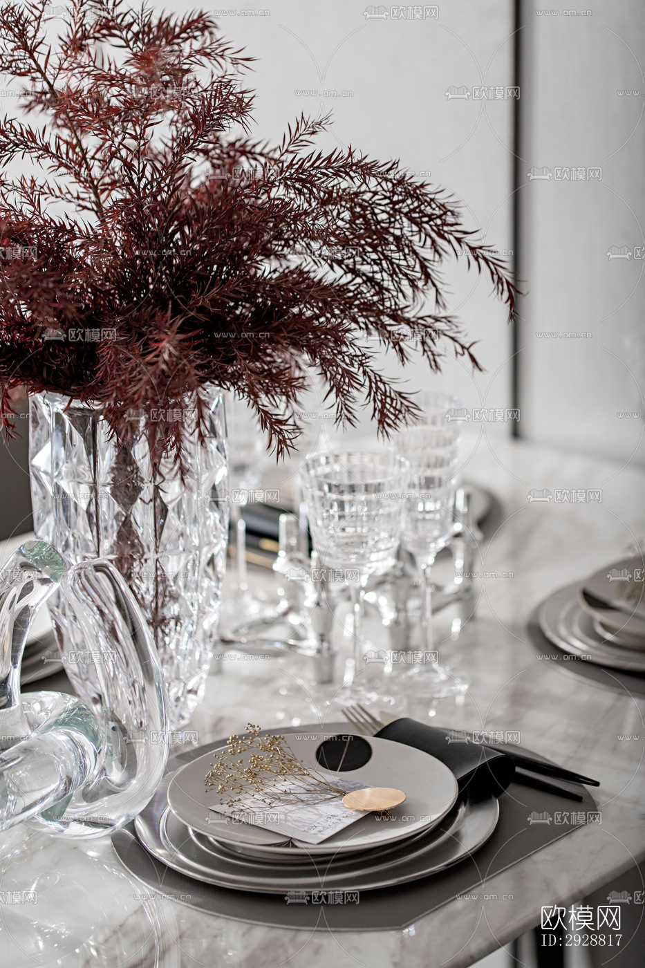 现代平层效果图下载（渲染图12）