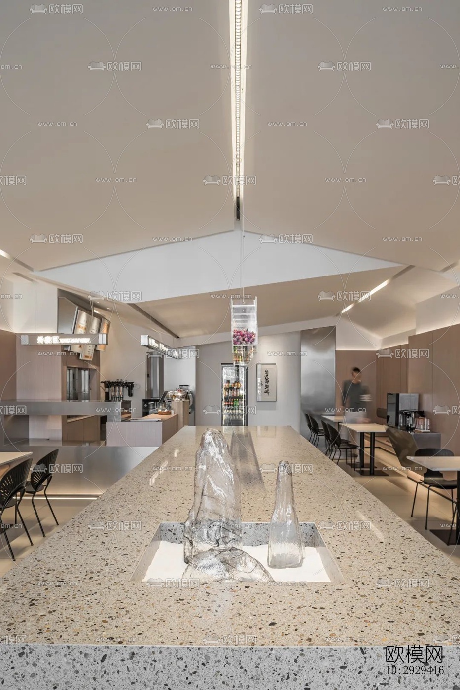 现代咖啡奶茶效果图下载（渲染图6）