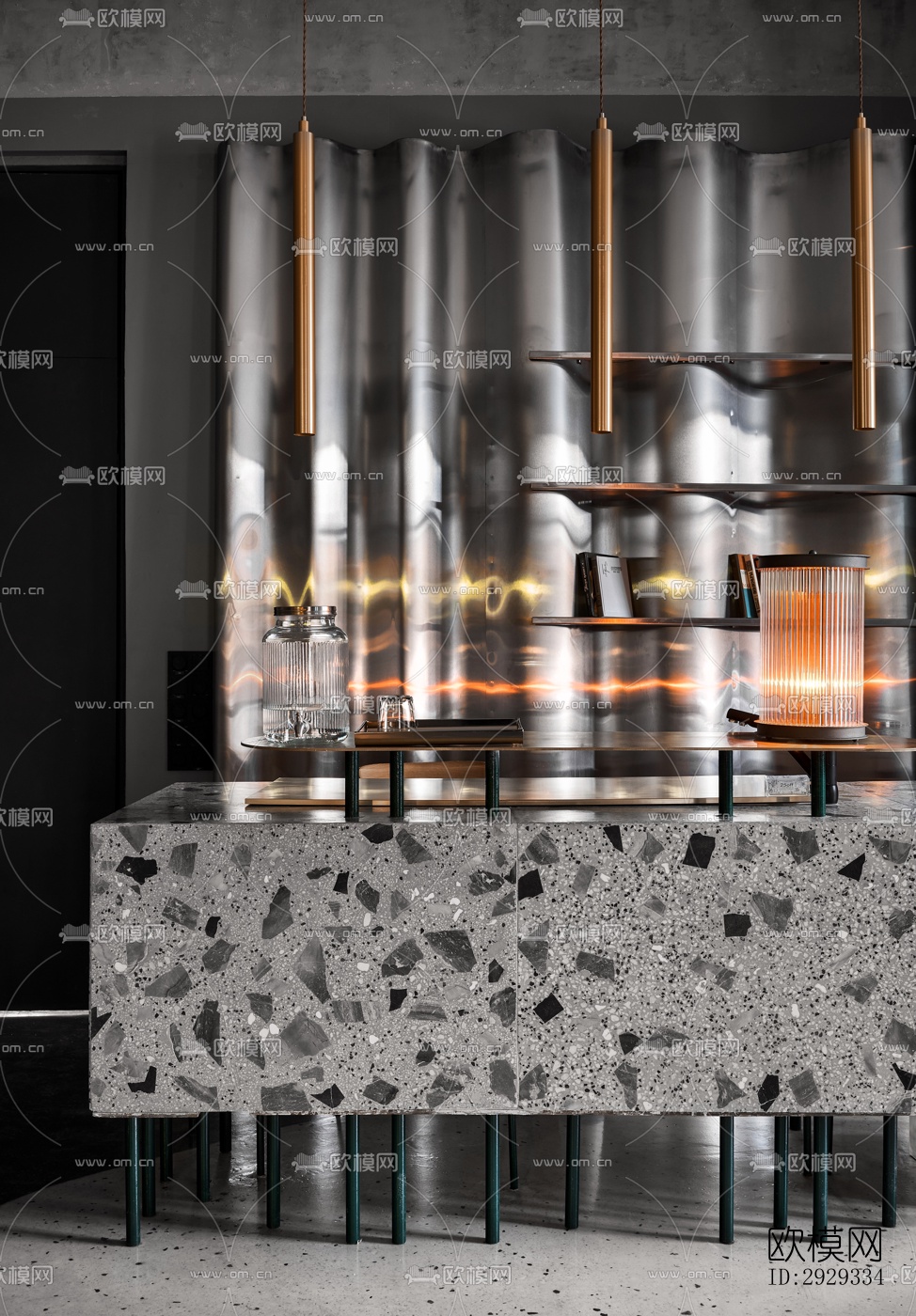 北欧咖啡奶茶效果图下载（渲染图16）