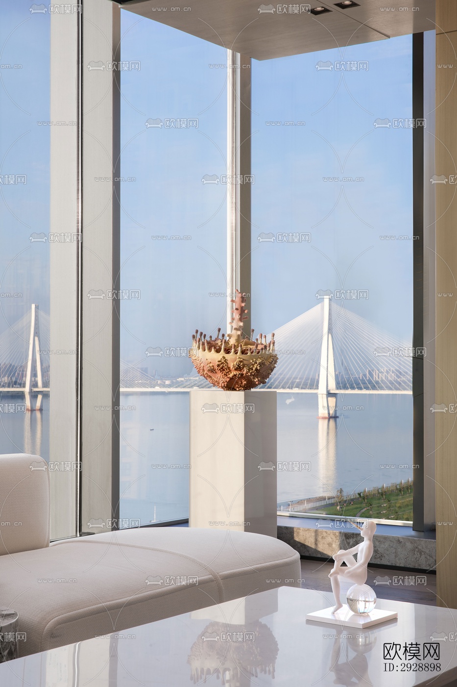 现代平层效果图下载（渲染图15）