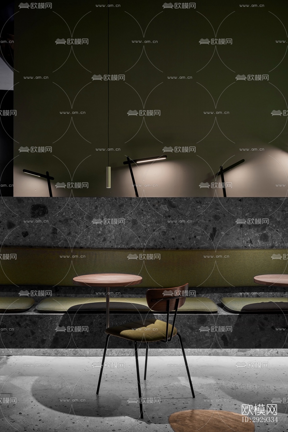 北欧咖啡奶茶效果图下载（渲染图9）