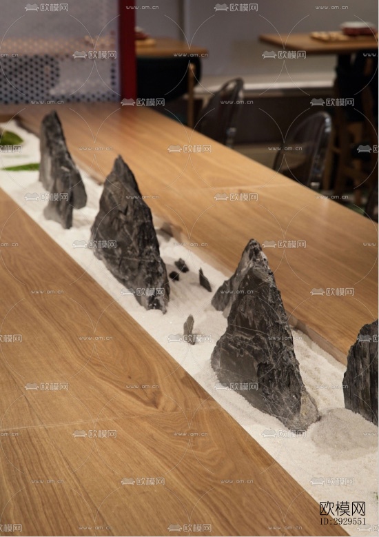 工业风西餐厅效果图下载（渲染图1）