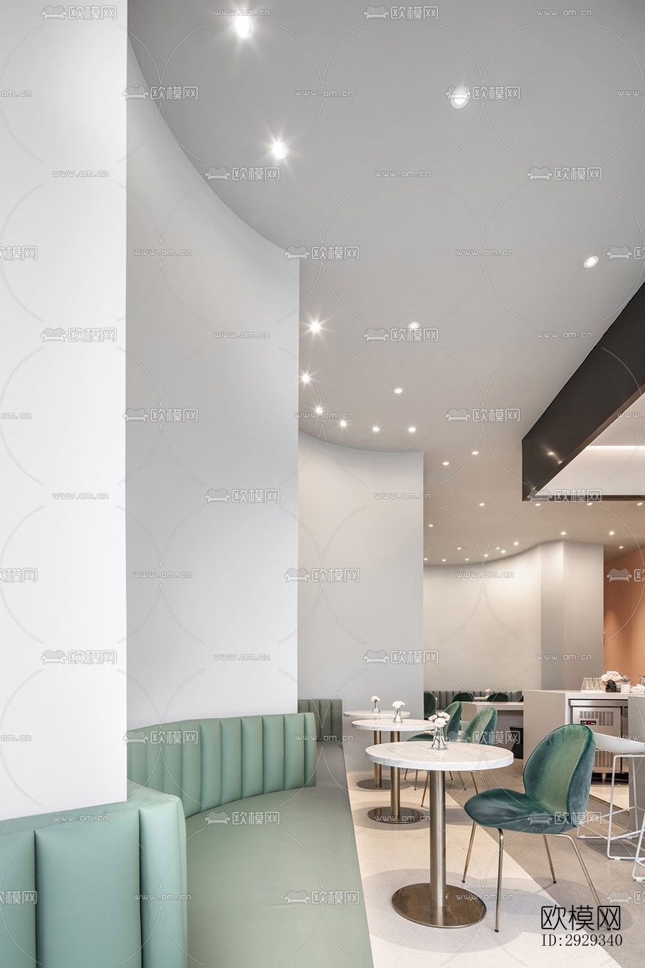 北欧咖啡奶茶效果图下载（渲染图3）