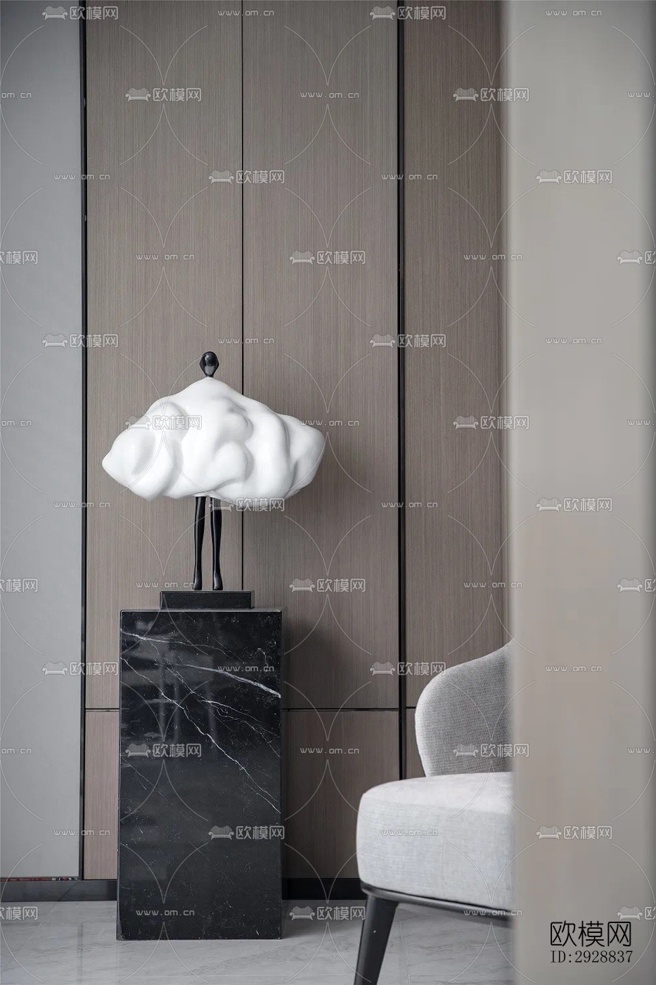 现代平层效果图下载（渲染图18）