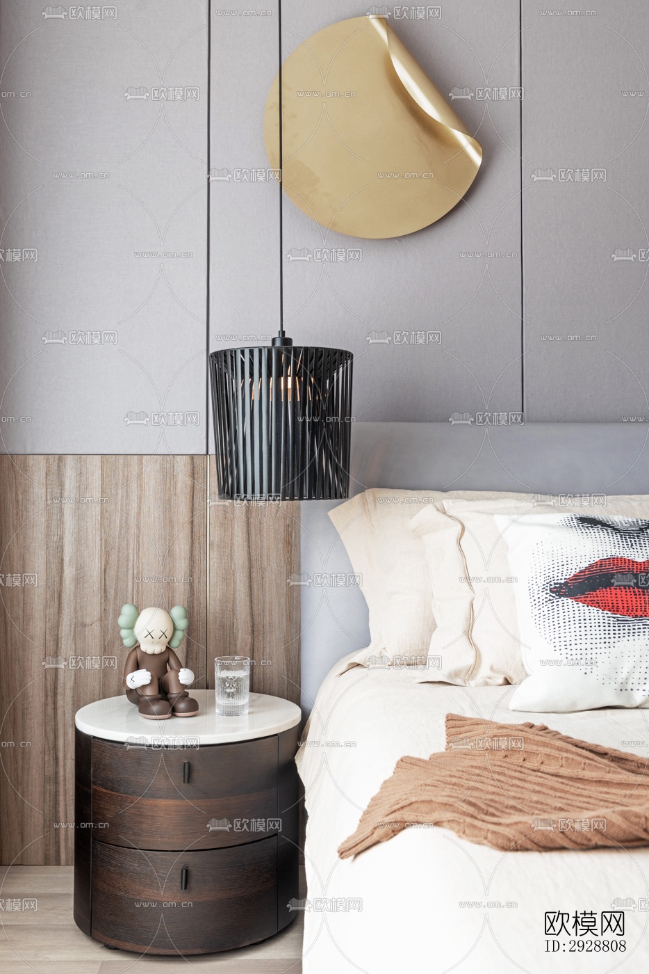 现代平层效果图下载（渲染图7）