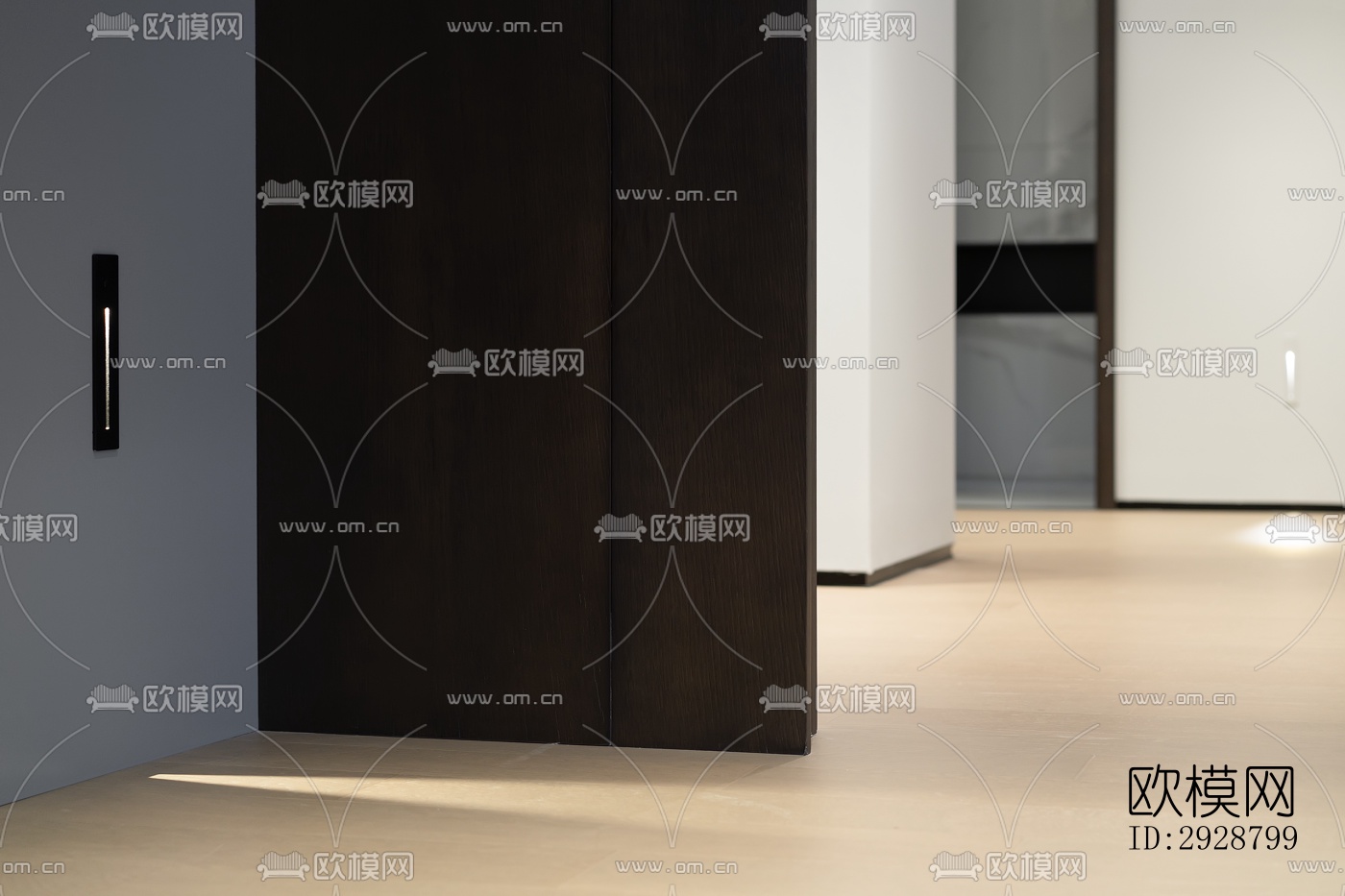 现代平层效果图下载（渲染图10）