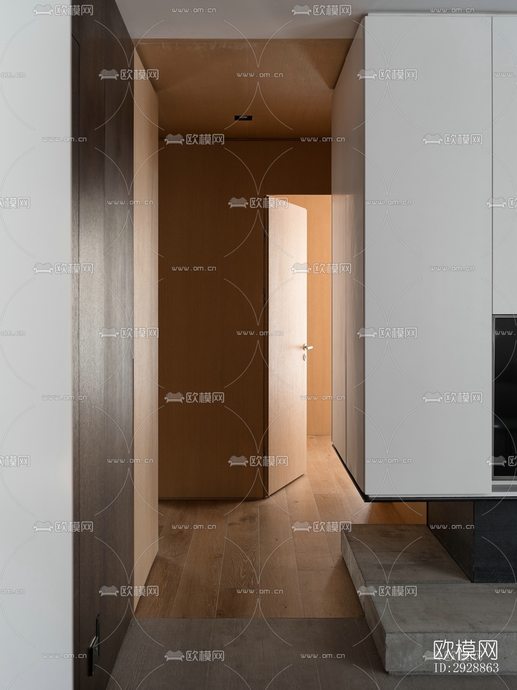 现代平层效果图下载（渲染图9）