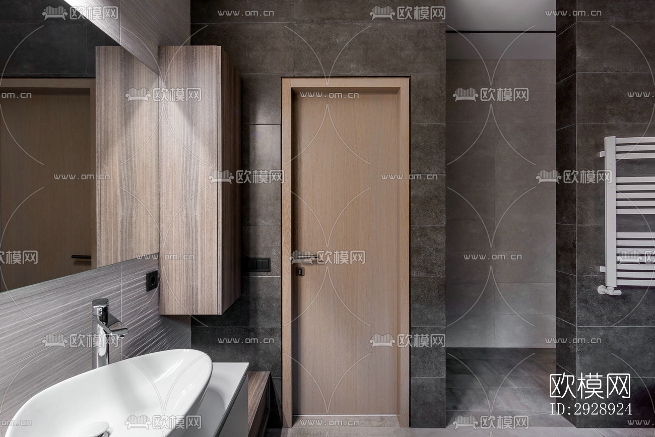 现代平层效果图下载（渲染图12）