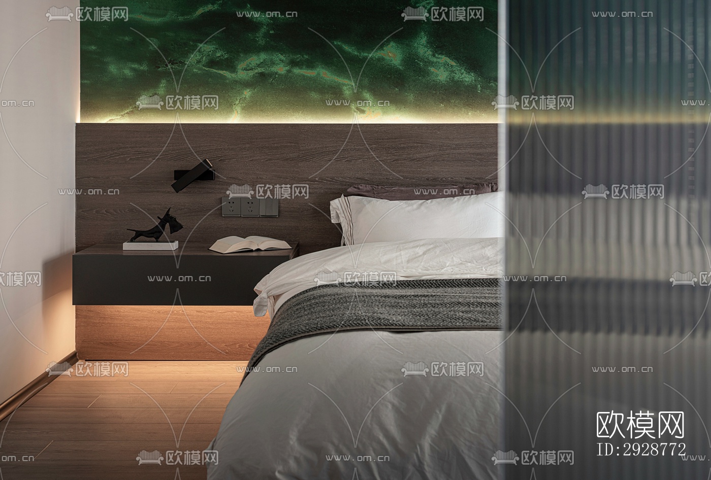 现代平层效果图下载（渲染图7）