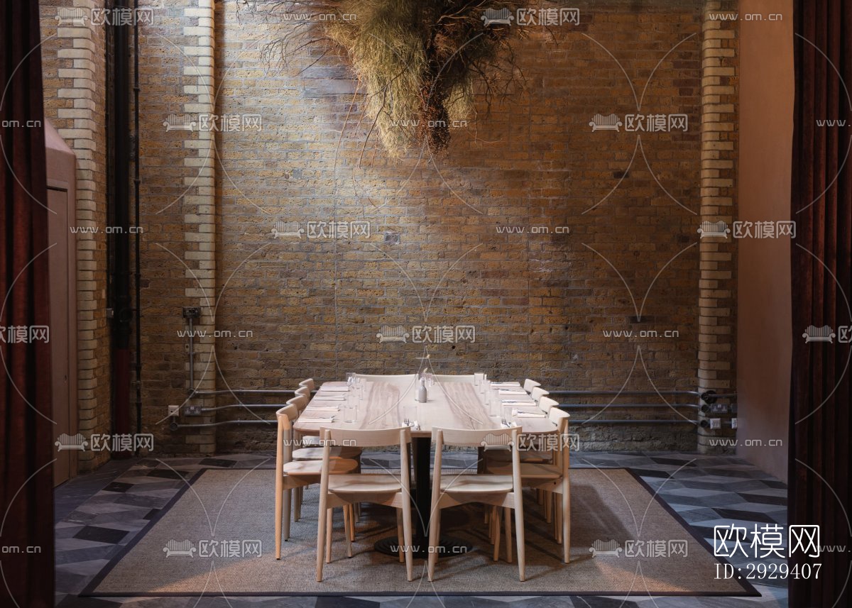 工业风咖啡奶茶效果图下载（渲染图6）