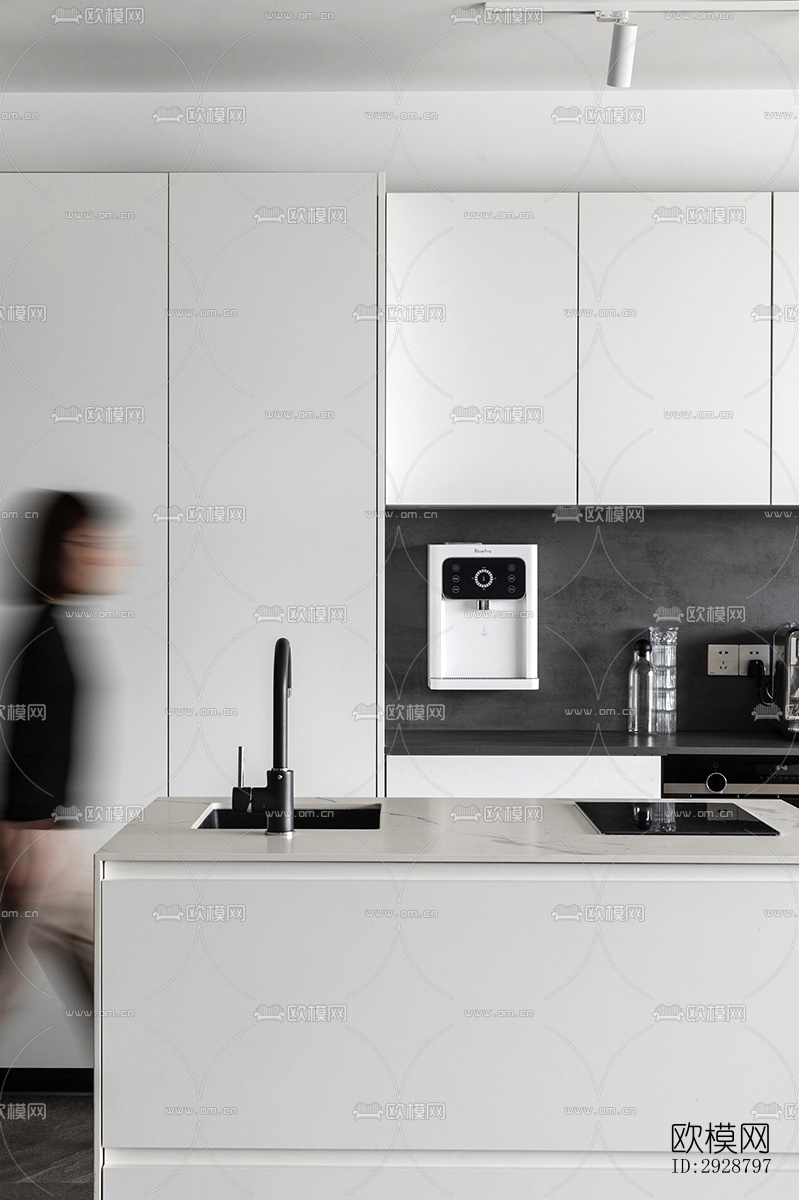 现代平层效果图下载（渲染图5）