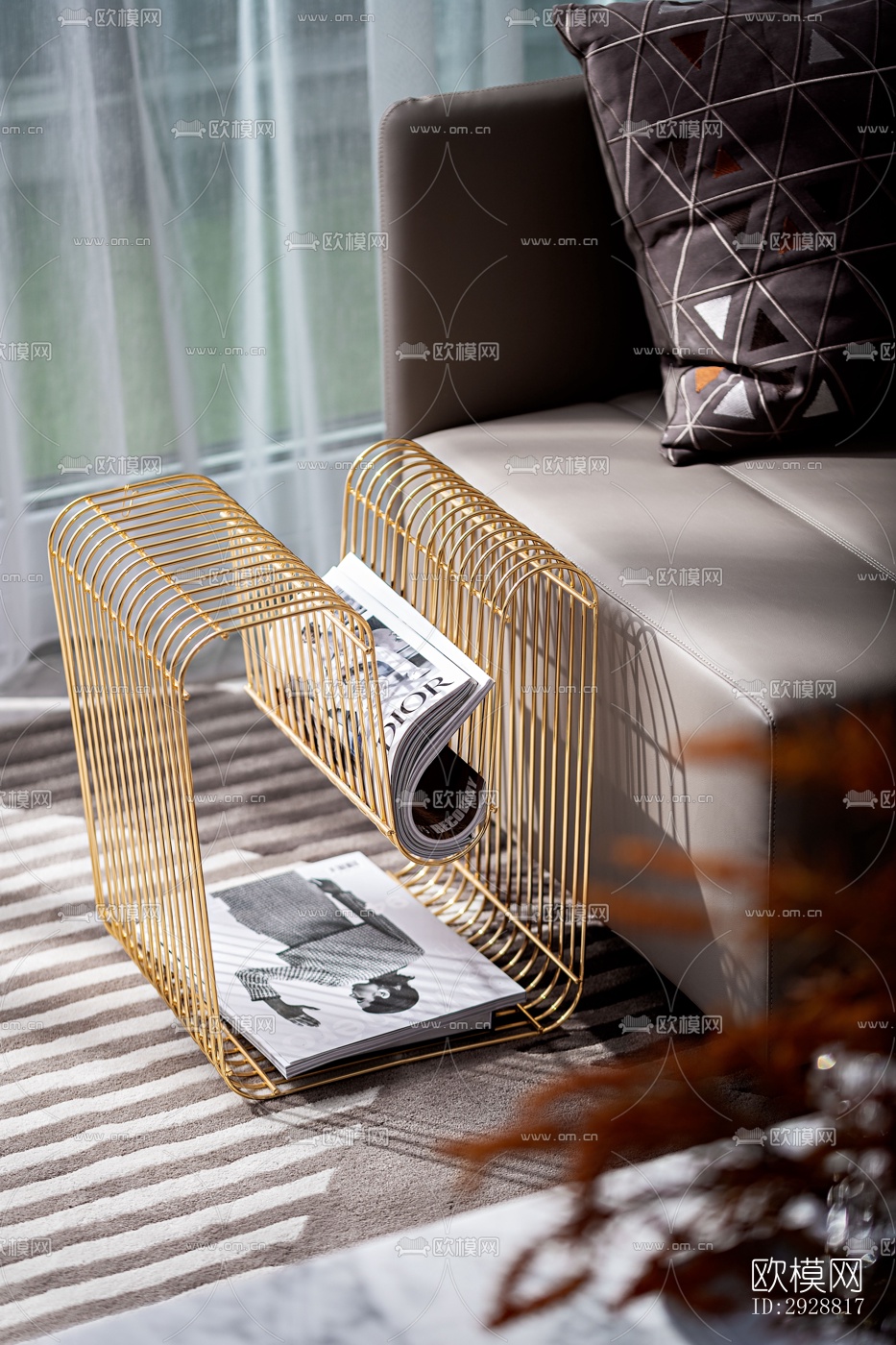 现代平层效果图下载（渲染图10）