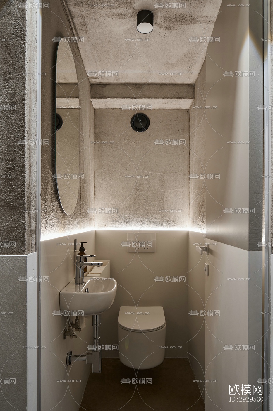 侘寂西餐厅效果图下载（渲染图4）