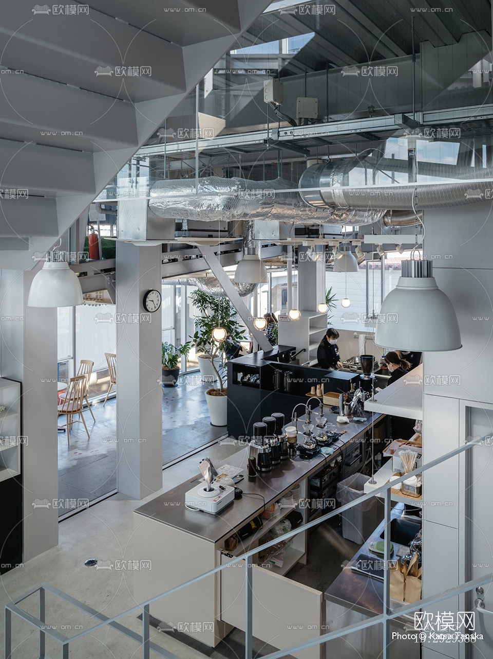 工业风咖啡奶茶效果图下载（渲染图4）