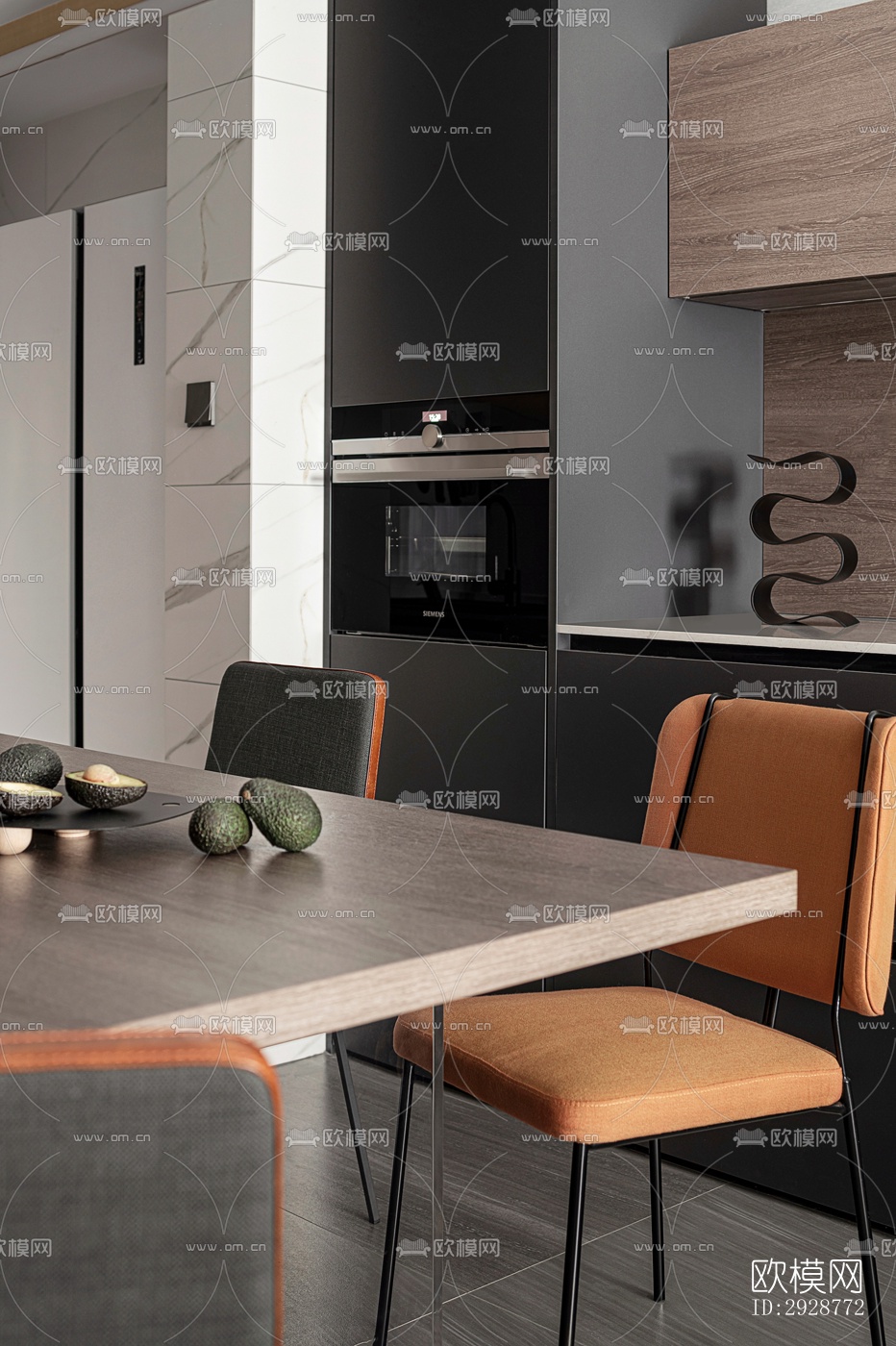 现代平层效果图下载（渲染图2）