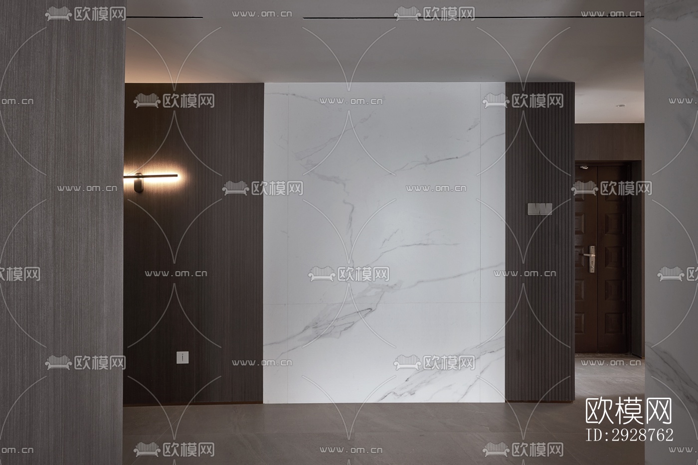 现代平层效果图下载（渲染图4）