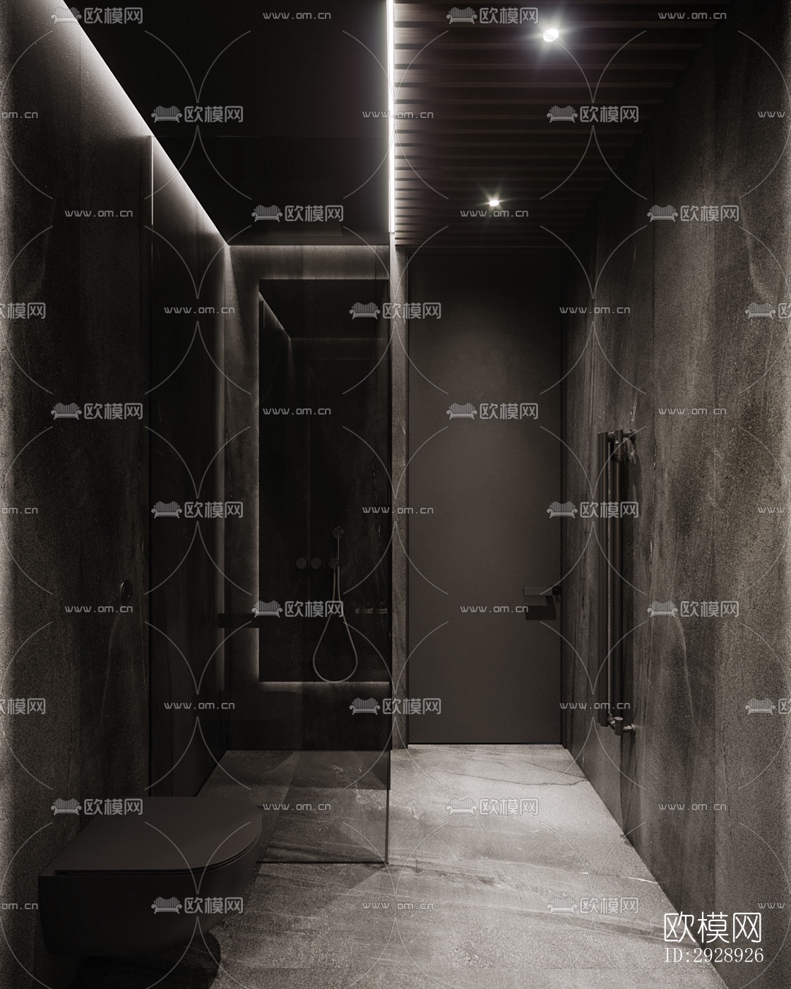 现代平层效果图下载（渲染图7）