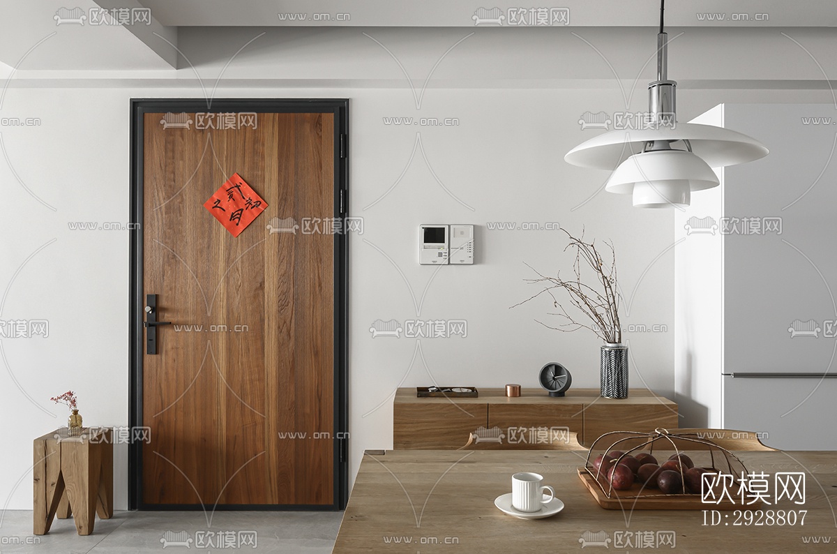 现代平层效果图下载（渲染图15）