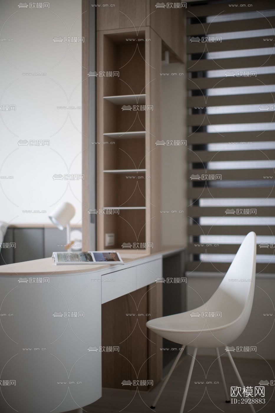 现代平层效果图下载（渲染图3）