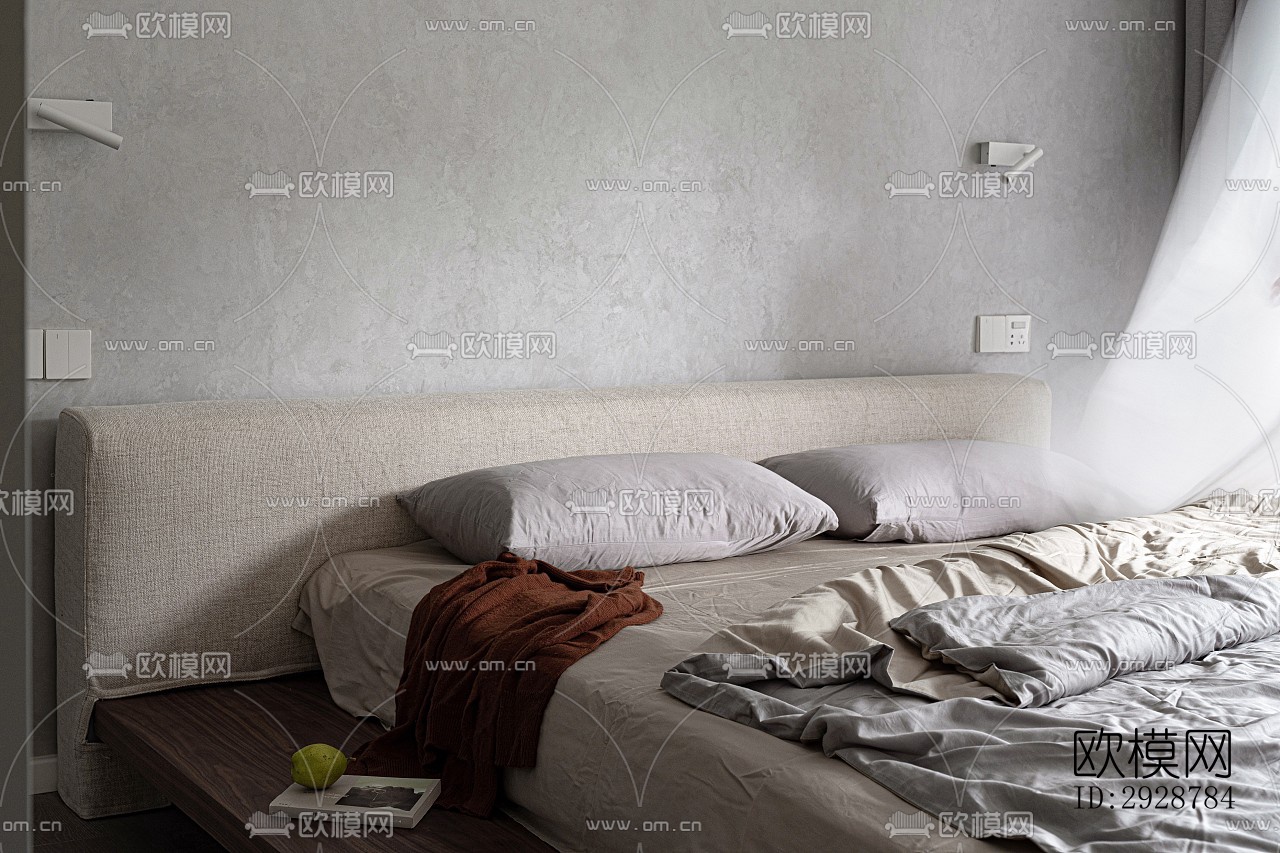 现代平层效果图下载（渲染图16）