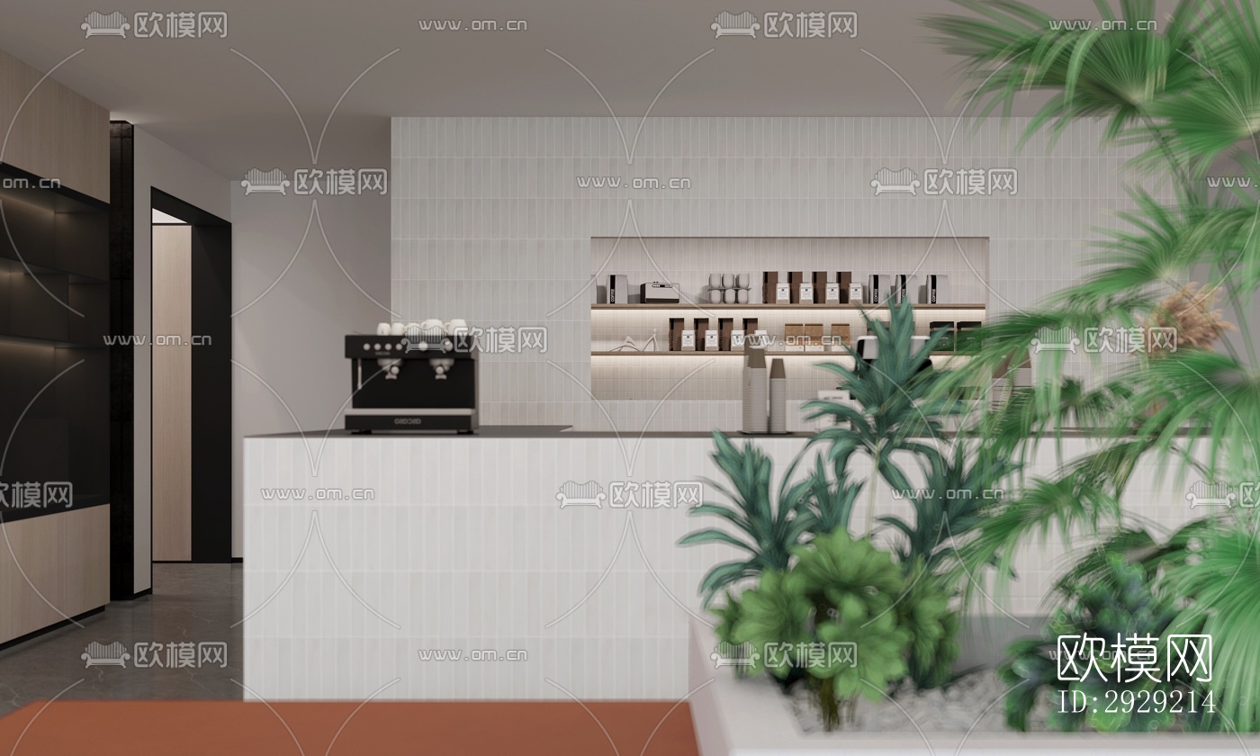 现代商务大堂效果图下载（渲染图13）