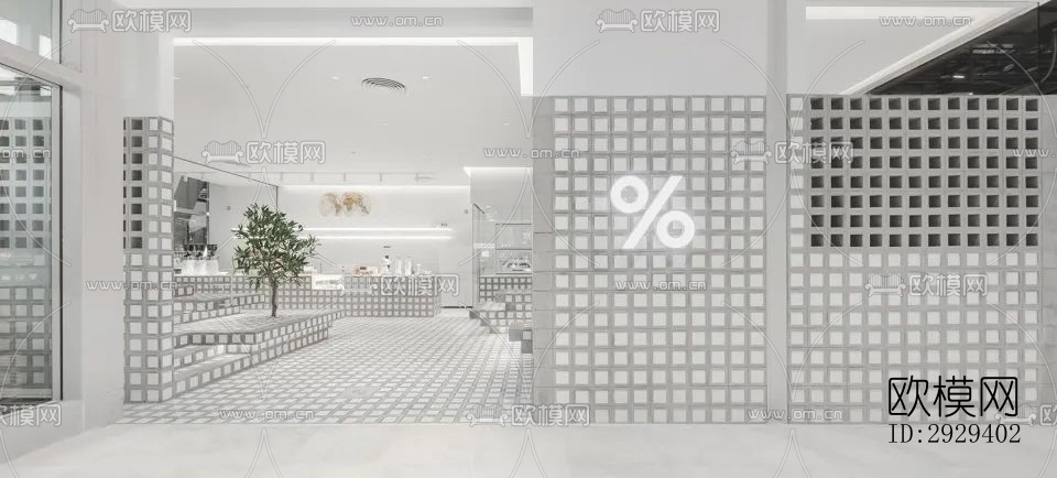 工业风咖啡奶茶效果图下载（渲染图11）