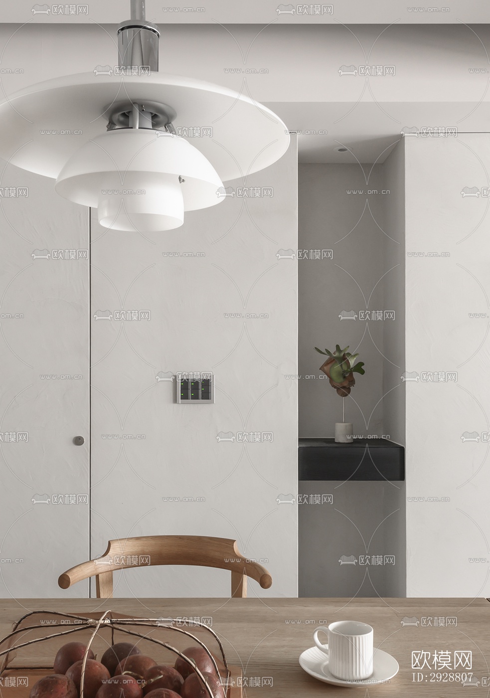 现代平层效果图下载（渲染图16）