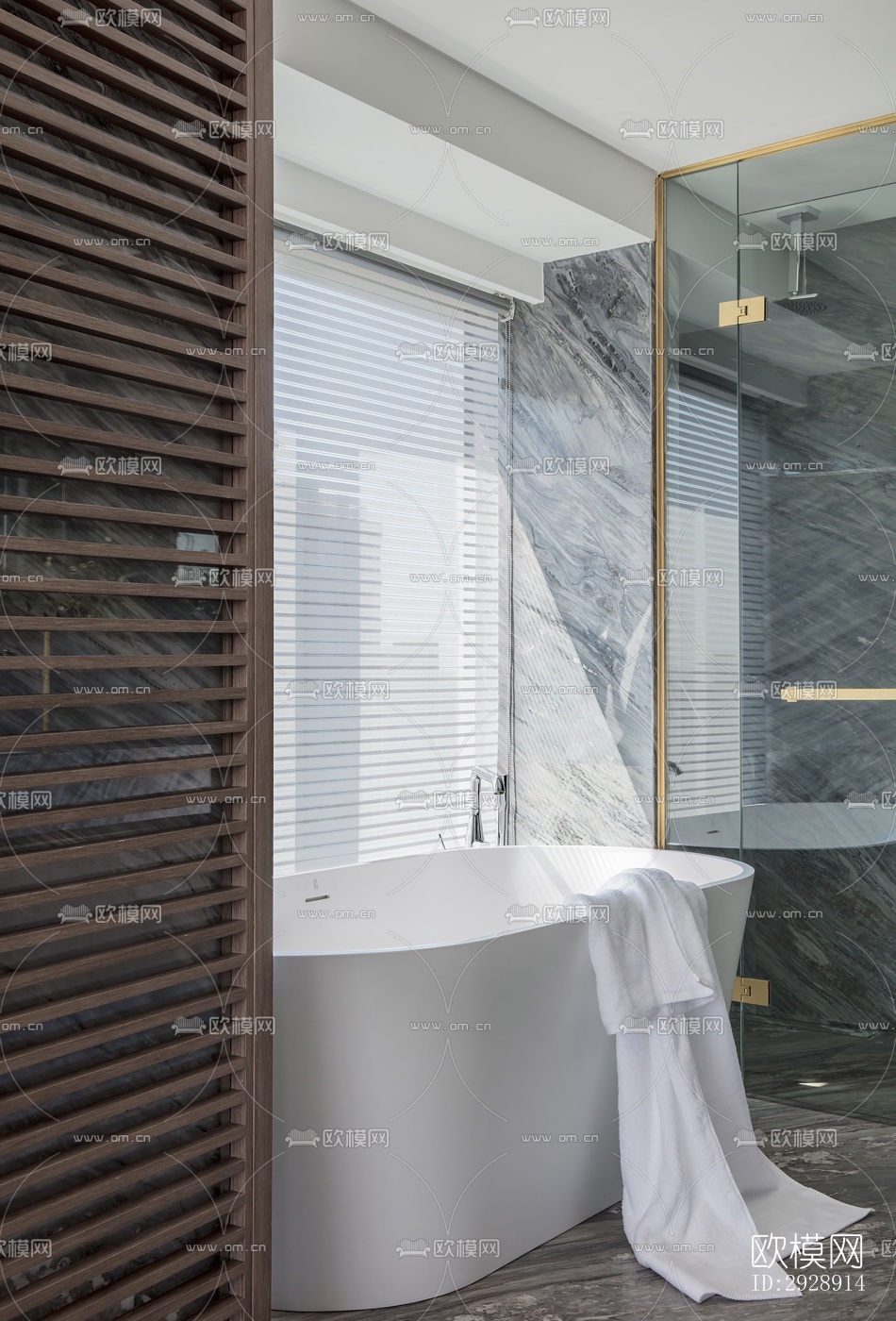 现代平层效果图下载（渲染图14）