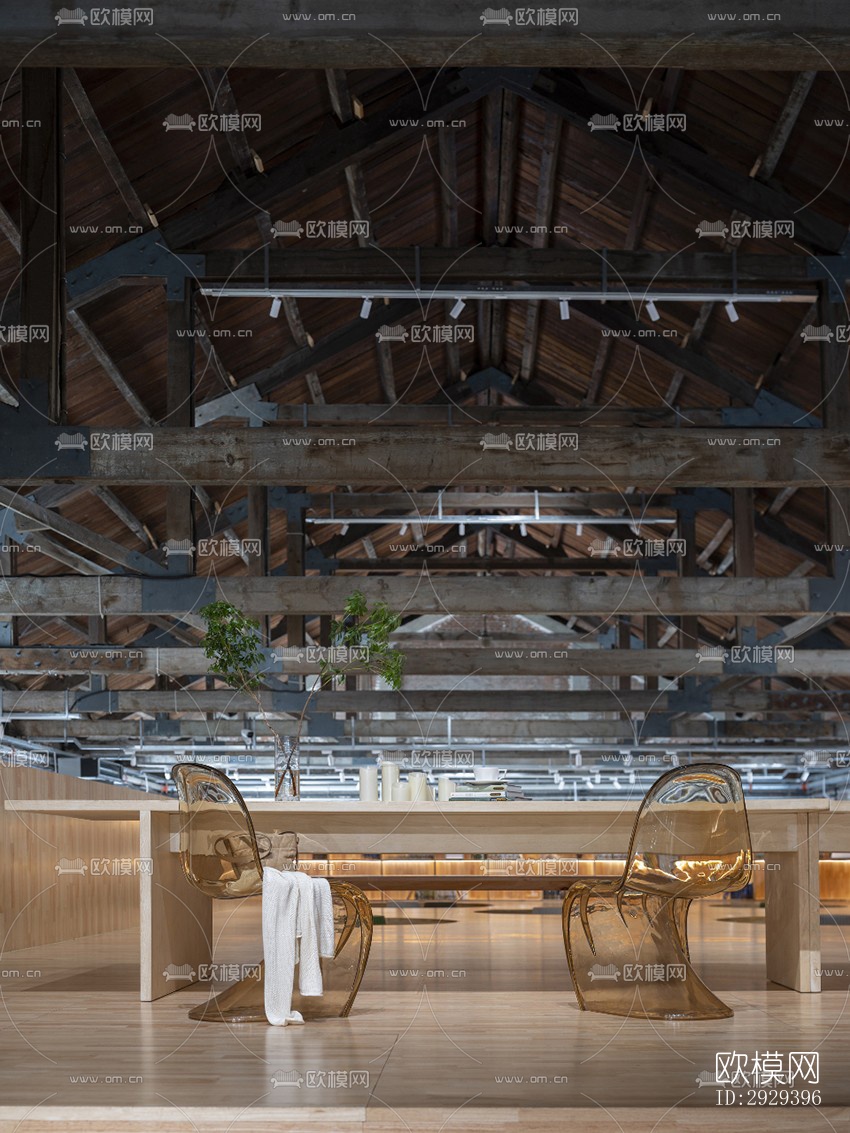 工业风咖啡奶茶效果图下载（渲染图5）