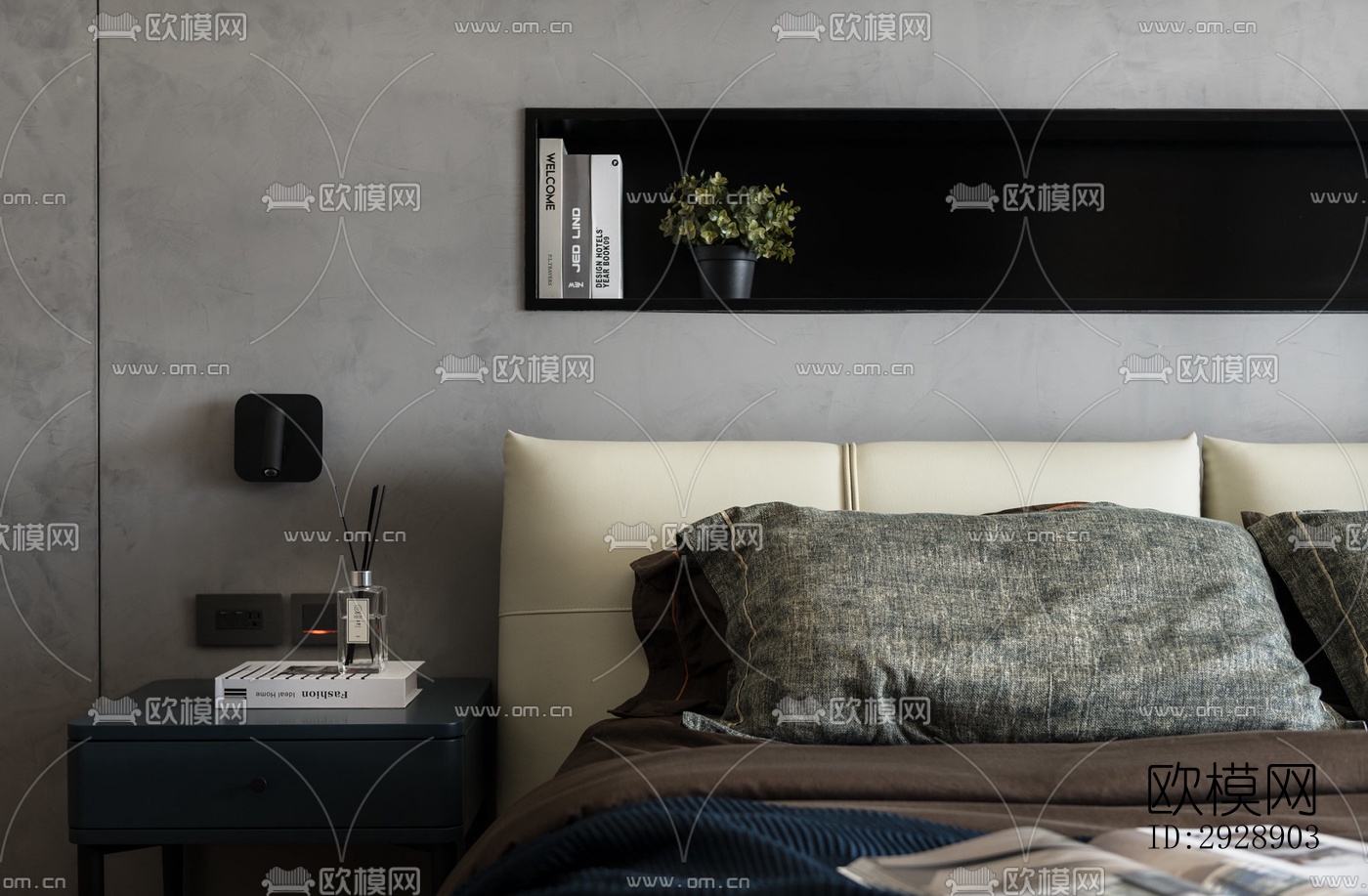 现代平层效果图下载（渲染图5）